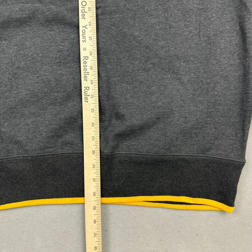 Vintage Nautica Competition Sweater Men XL Gray Black 1/4 Zip Y2K Deadstock